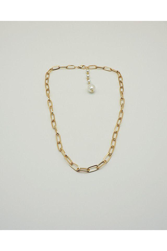 Collar Corto Chain Dorado I-D-0