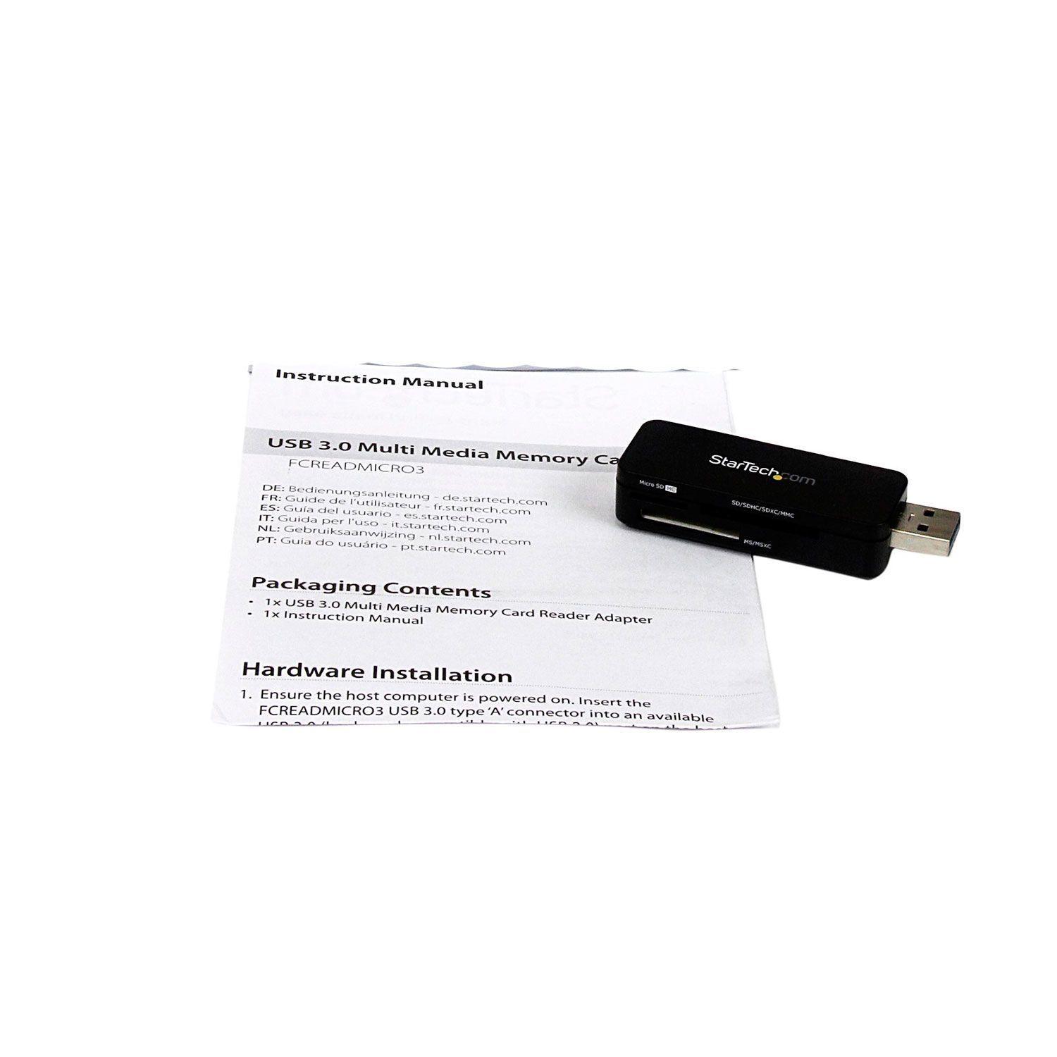 Lector Usb 3.0 Compacto  Memoria Flash Sd Microsd Ms-3