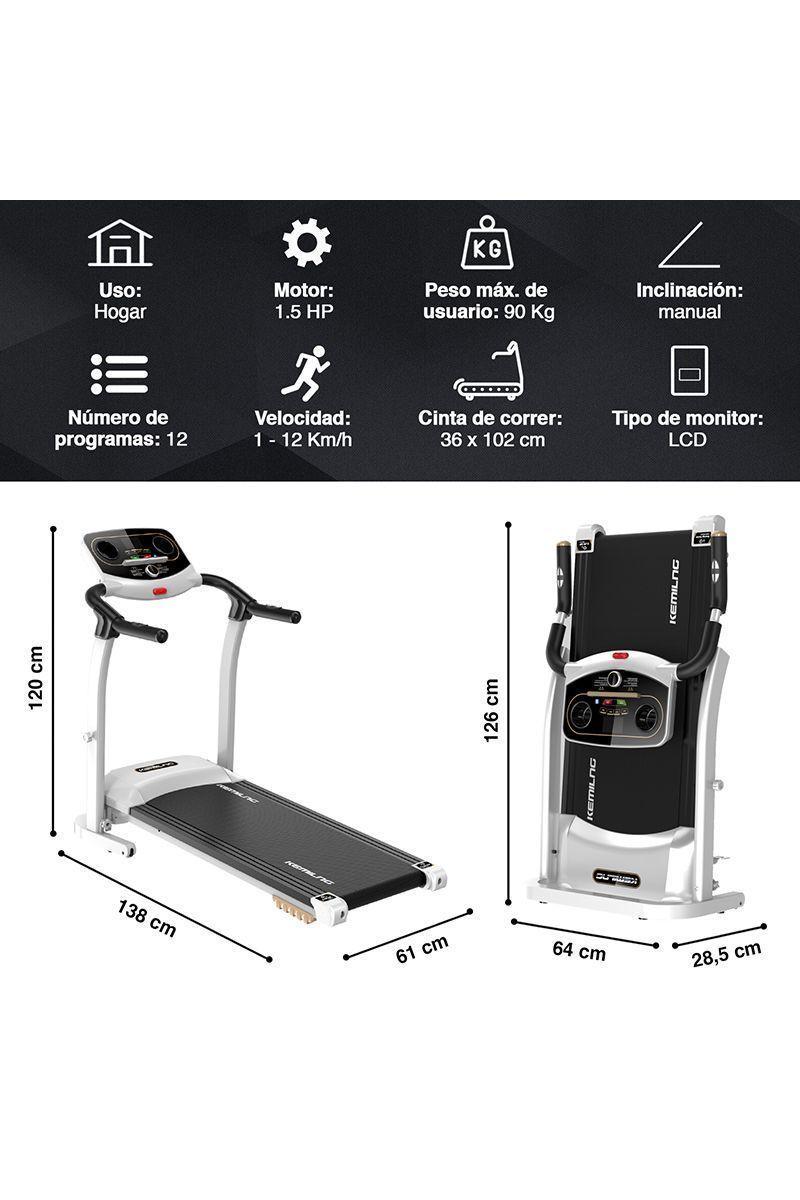 Pack Trotadora M201+ Bicicleta Spinning 702 Blanco-1
