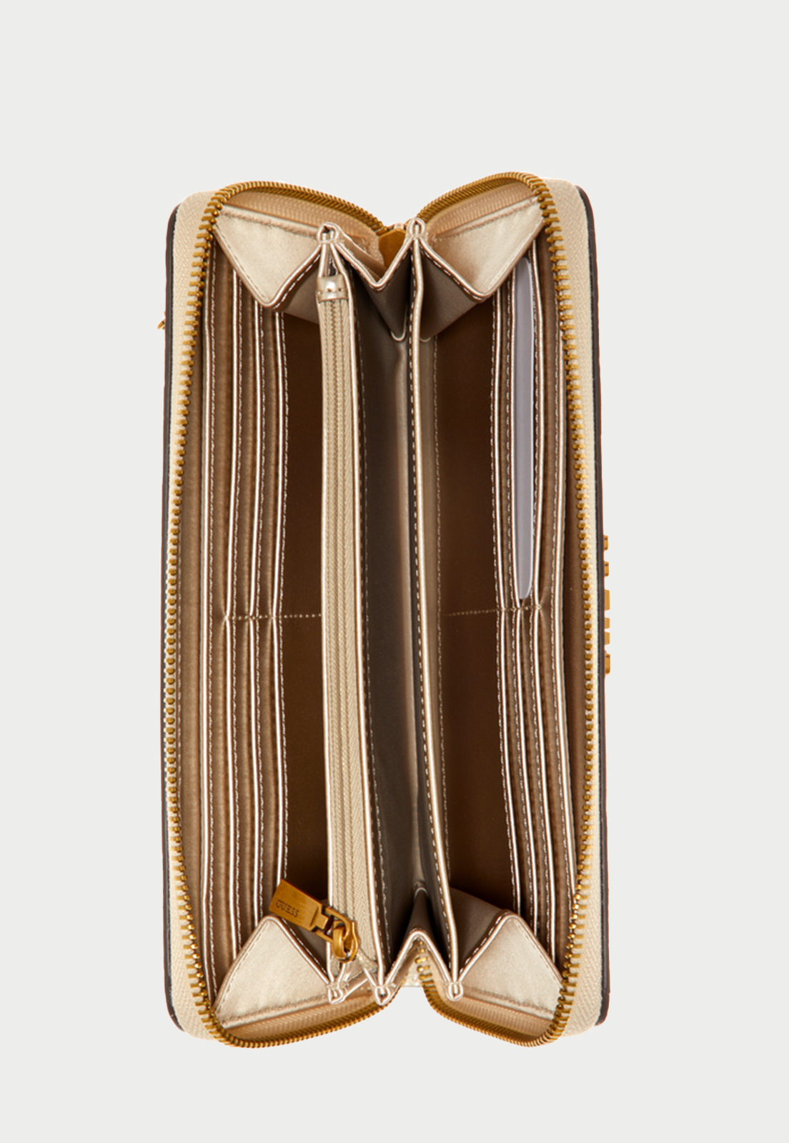 Billetera Fantine Slg Large Zip Around Beige Guess-2