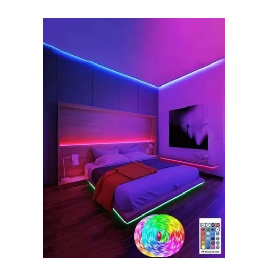 Tira De Luz Led Cinta Luces Rgb De 5 Metros Con Control-4