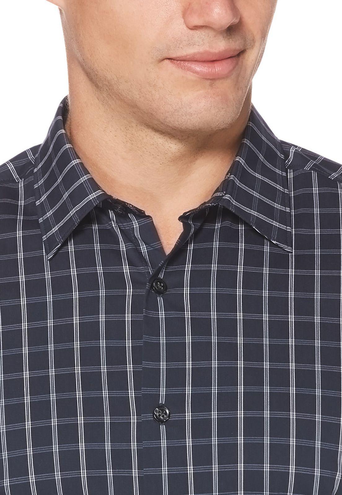 Camisa Casual Cuadros Navy-1