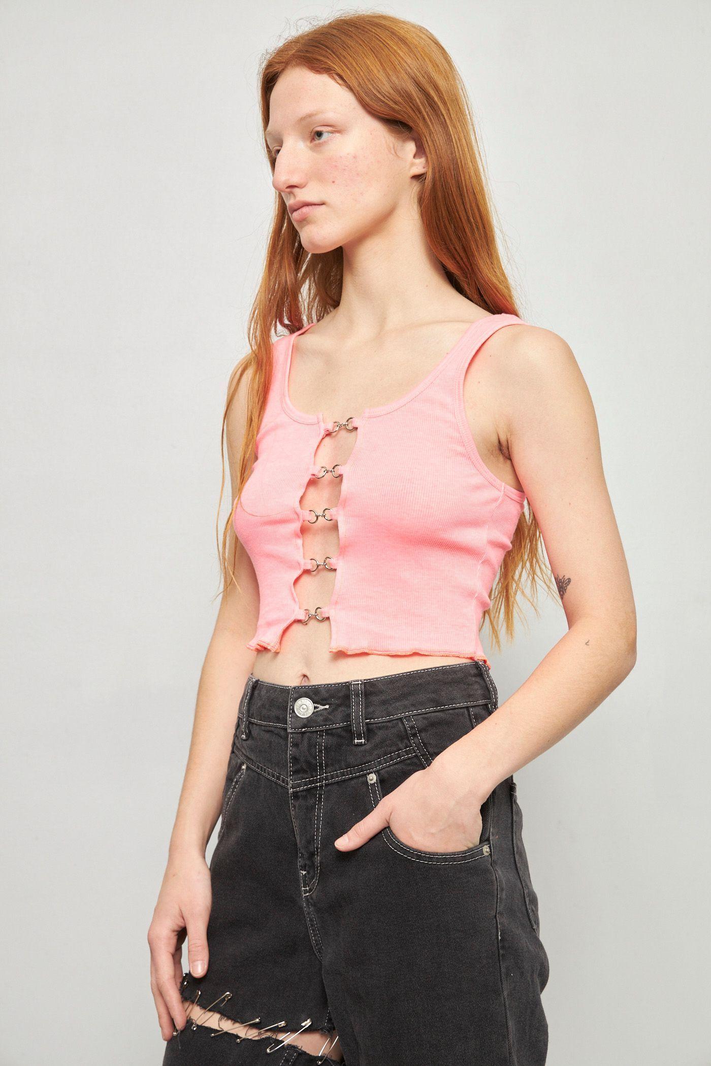 Top casual reciclado rosa lovemade talla S  -1