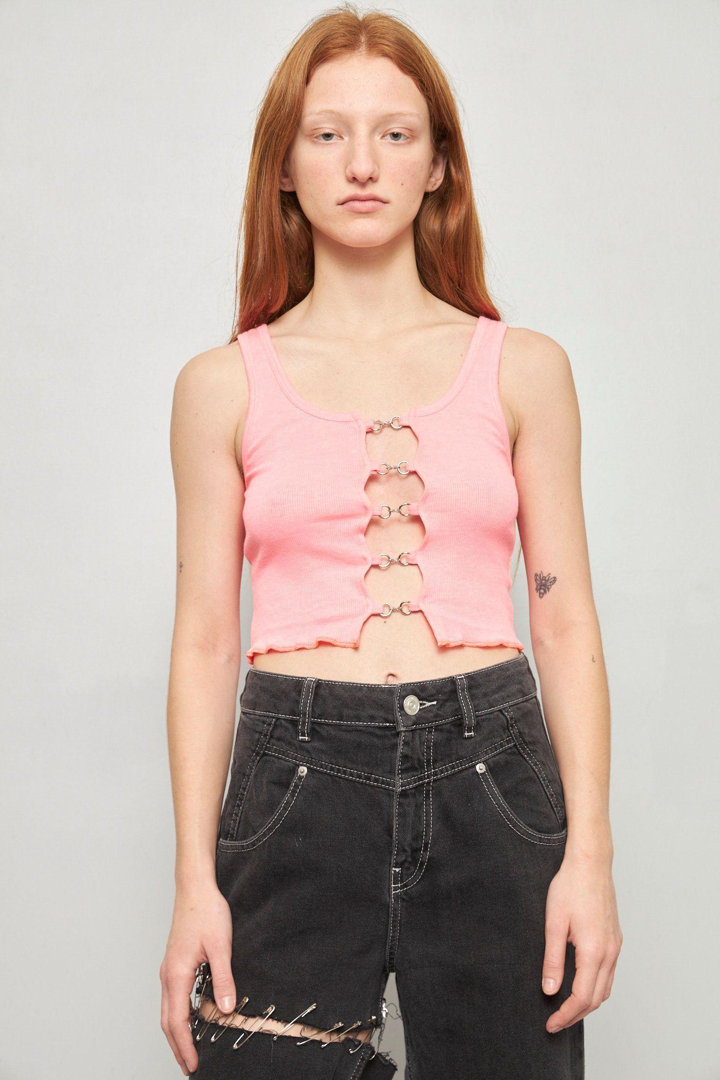 Top casual reciclado rosa lovemade talla S  -0