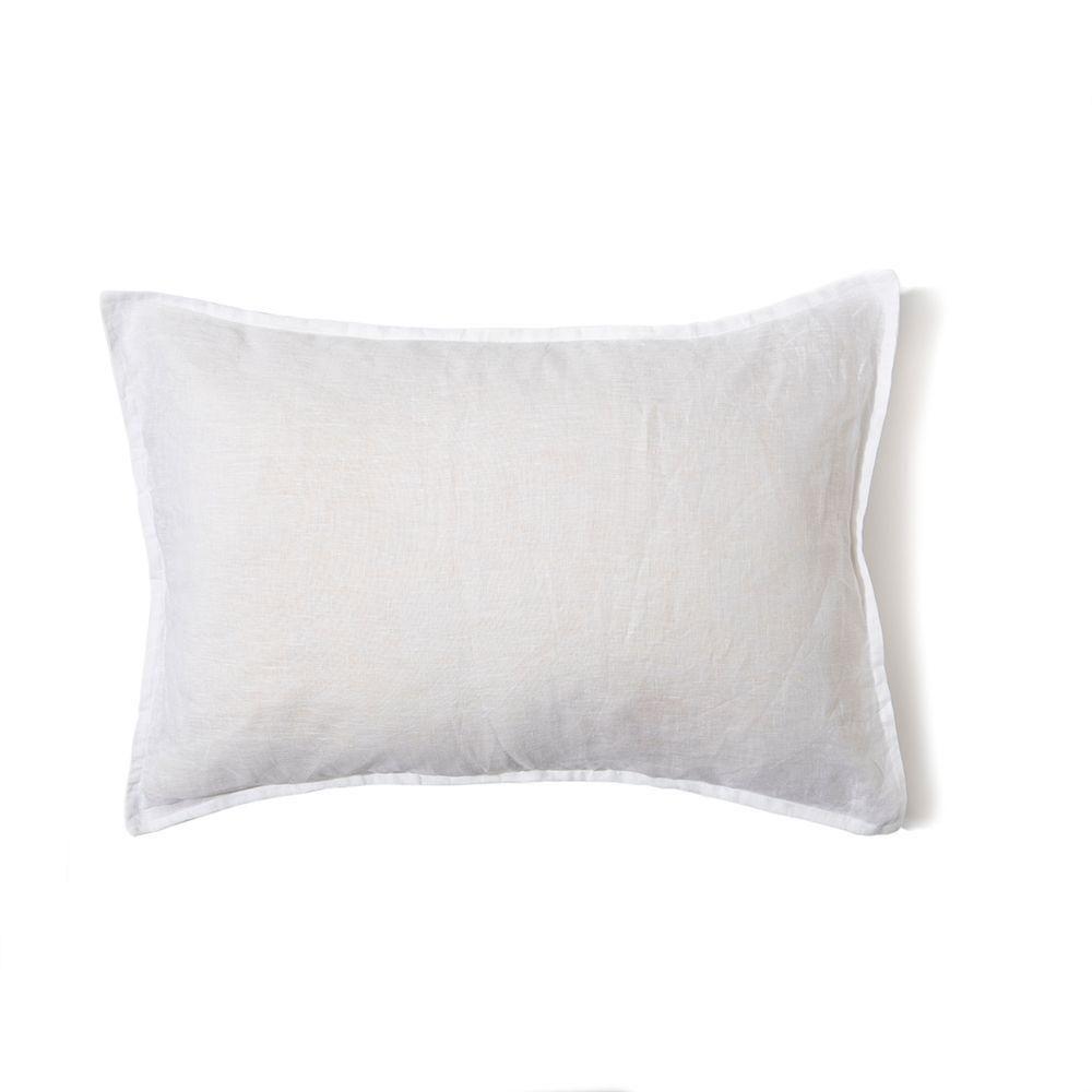 FUNDA COJIN LINO BLANCO 60X40-0