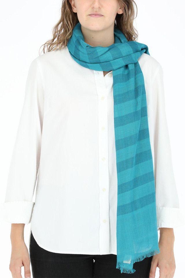 Pañuelo Bicolor Turquesa Humana-0