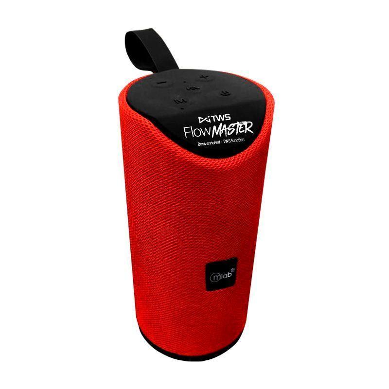 Parlante Mlab Flow Master 8858 Bluetooth Usb Fm Rojo-0