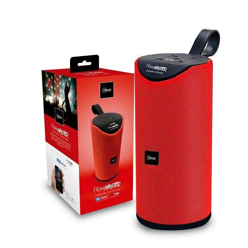 Parlante Mlab Flow Master 8858 Bluetooth Usb Fm Rojo-2