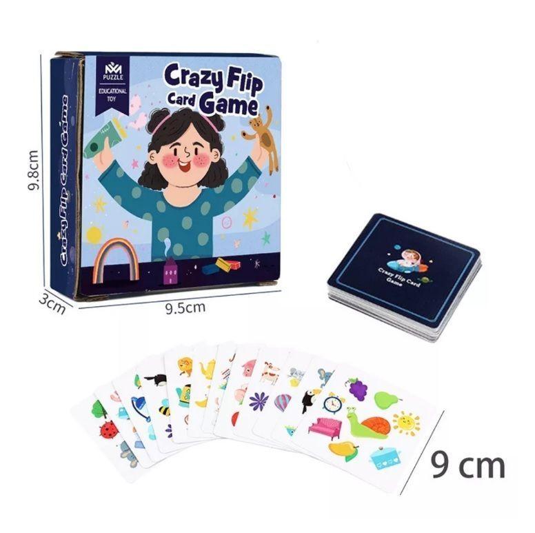 Cartas Spot It Crazy Flip Card Game Similitudes Juego Imagen-4