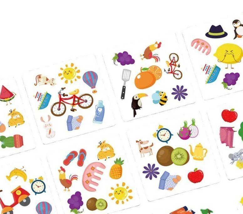 Cartas Spot It Crazy Flip Card Game Similitudes Juego Imagen-1