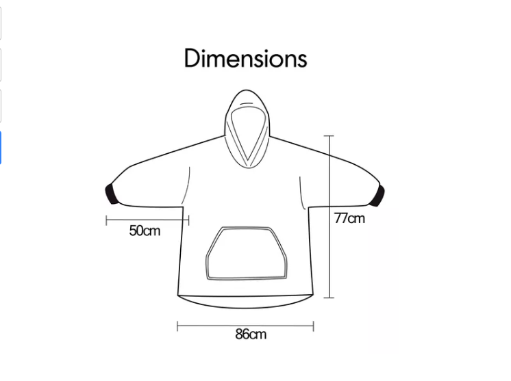 Polerón Polar Bata Con Capucha Felpa Manta Frazada Sherpa-2