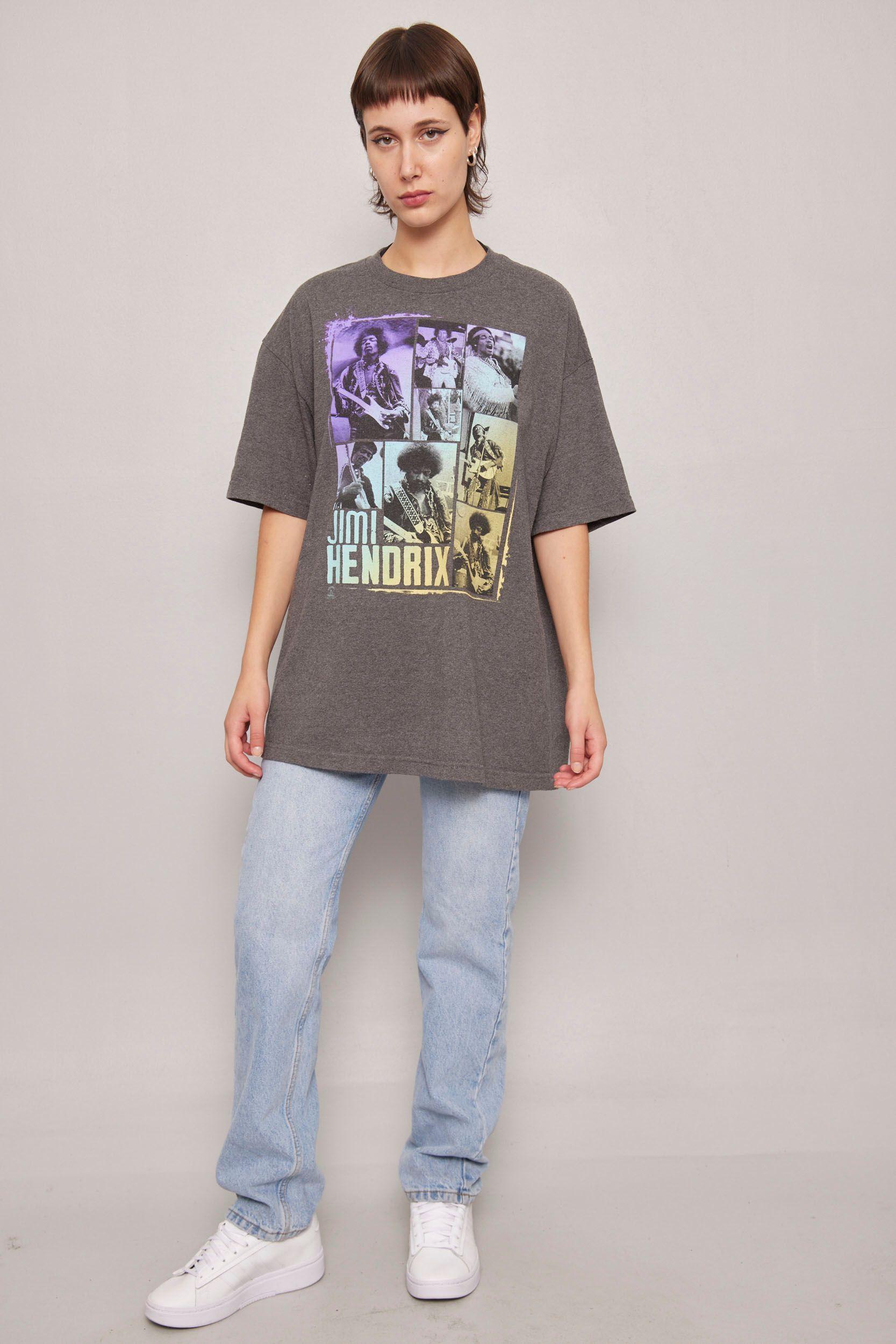 Polera casual  grafito zion talla XL-3