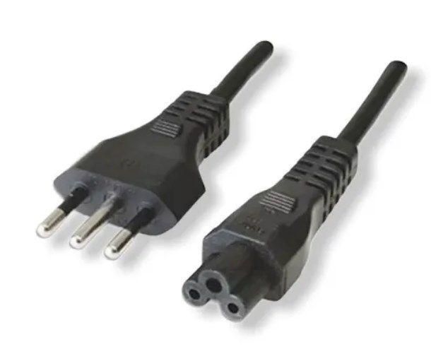 Cable De Poder Trebol 1.5 Mts Para Fuentes De Poder-1