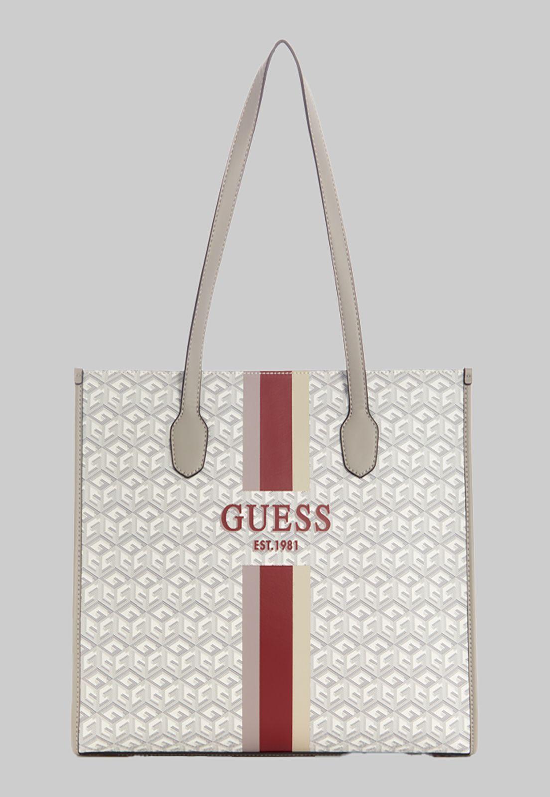 Cartera Guess Silvana Girlfriend Tote Stl Crema-0