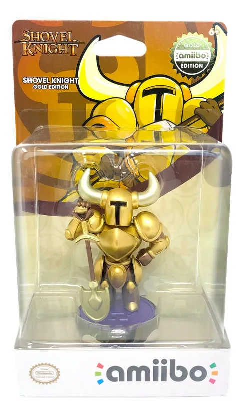 Figura Amiibo Shovel Knight Dorado - Colección Shovel Knight - Sniper-0