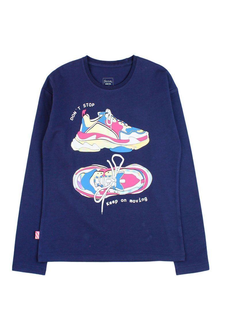 Polera jr niña h/ caído power 367-0