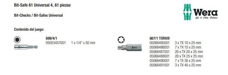 Juego De Puntas De Destornillador Inoxidable, 61 Piezas-2