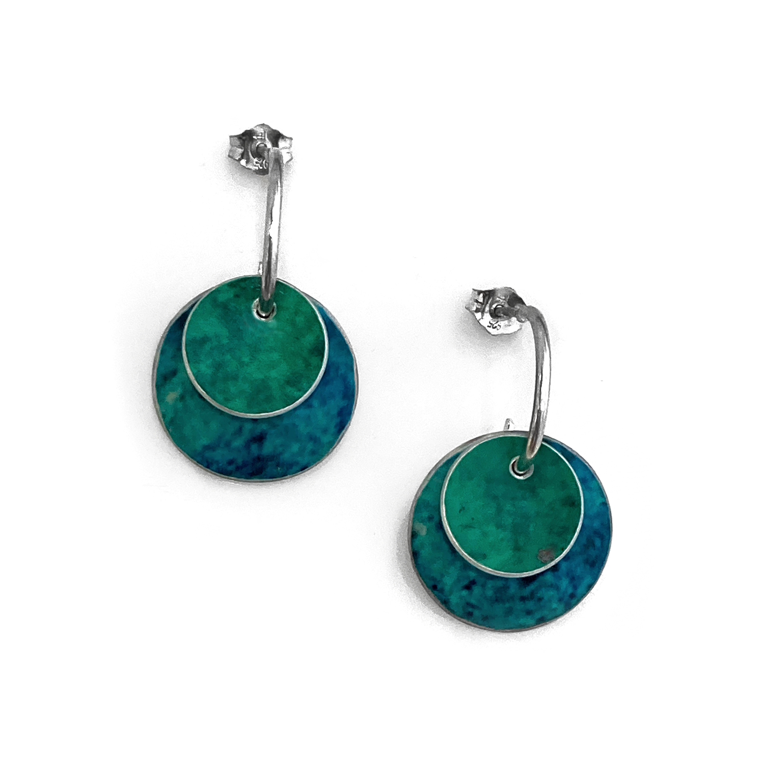 Aro Aptiqa  Modelo Kaaro Mini Diseño 2 Turquesa y Verde -0