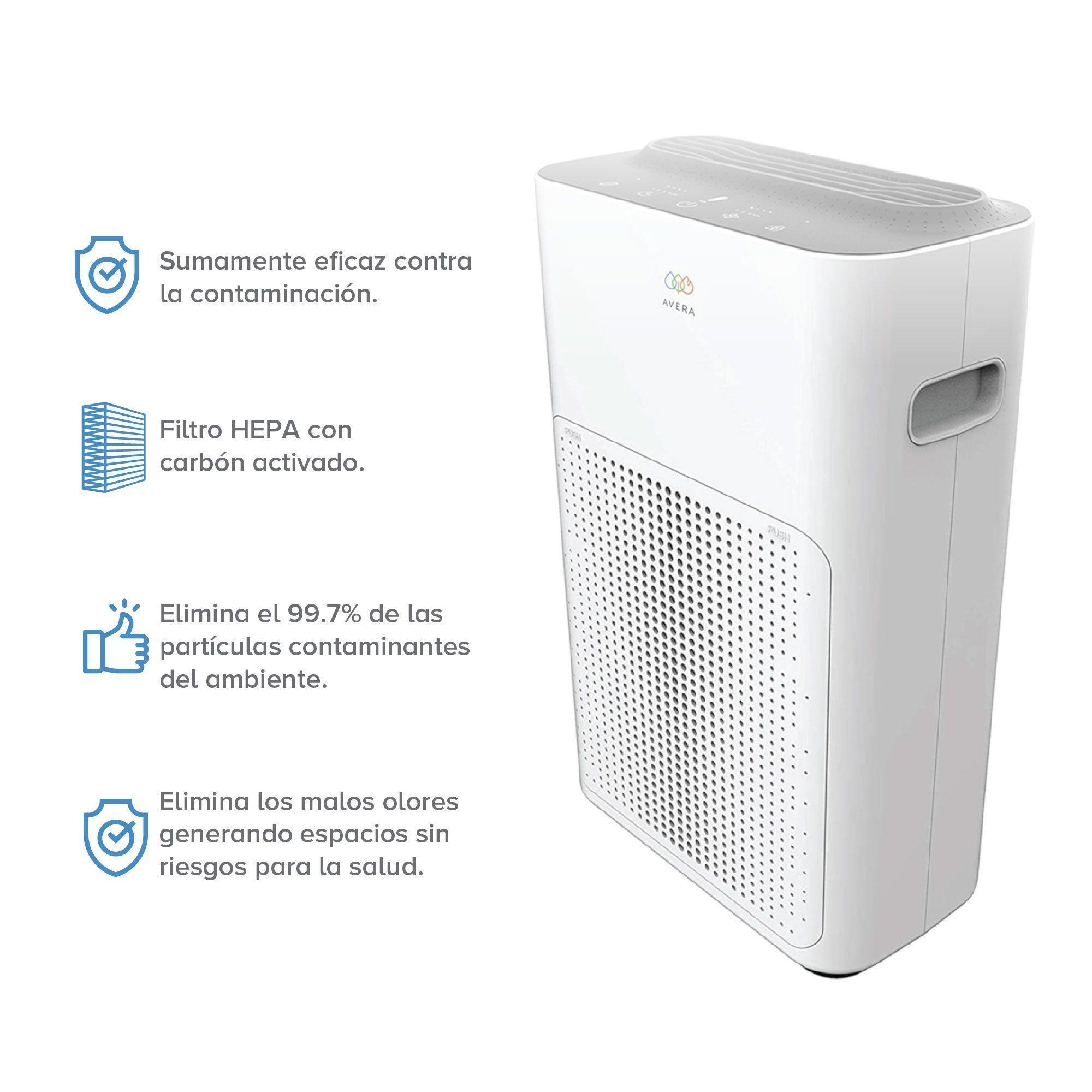 Kit Purificador De Aire Y Filtro Repuesto Avera Wifi 220v-1