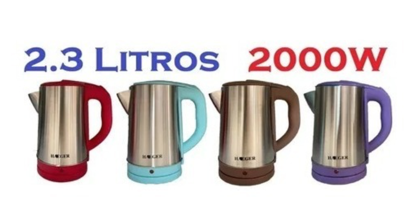 Hervidor Eléctrico Tetera Agua Caliente Calentador Té Café 2.3 Lts-1