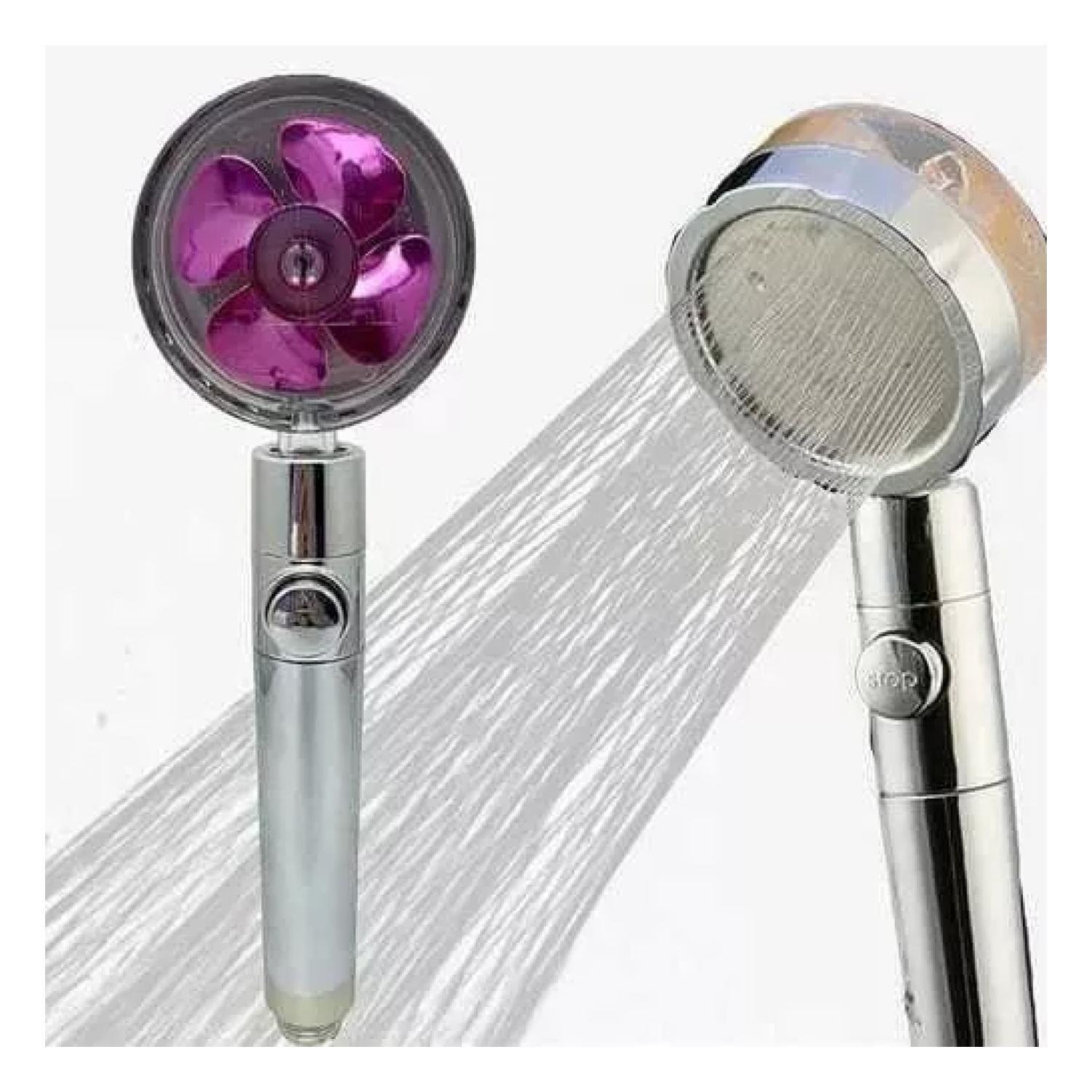 Cabezal Ducha Spa Alta Presion Turbina Espiral Acero Inox-2