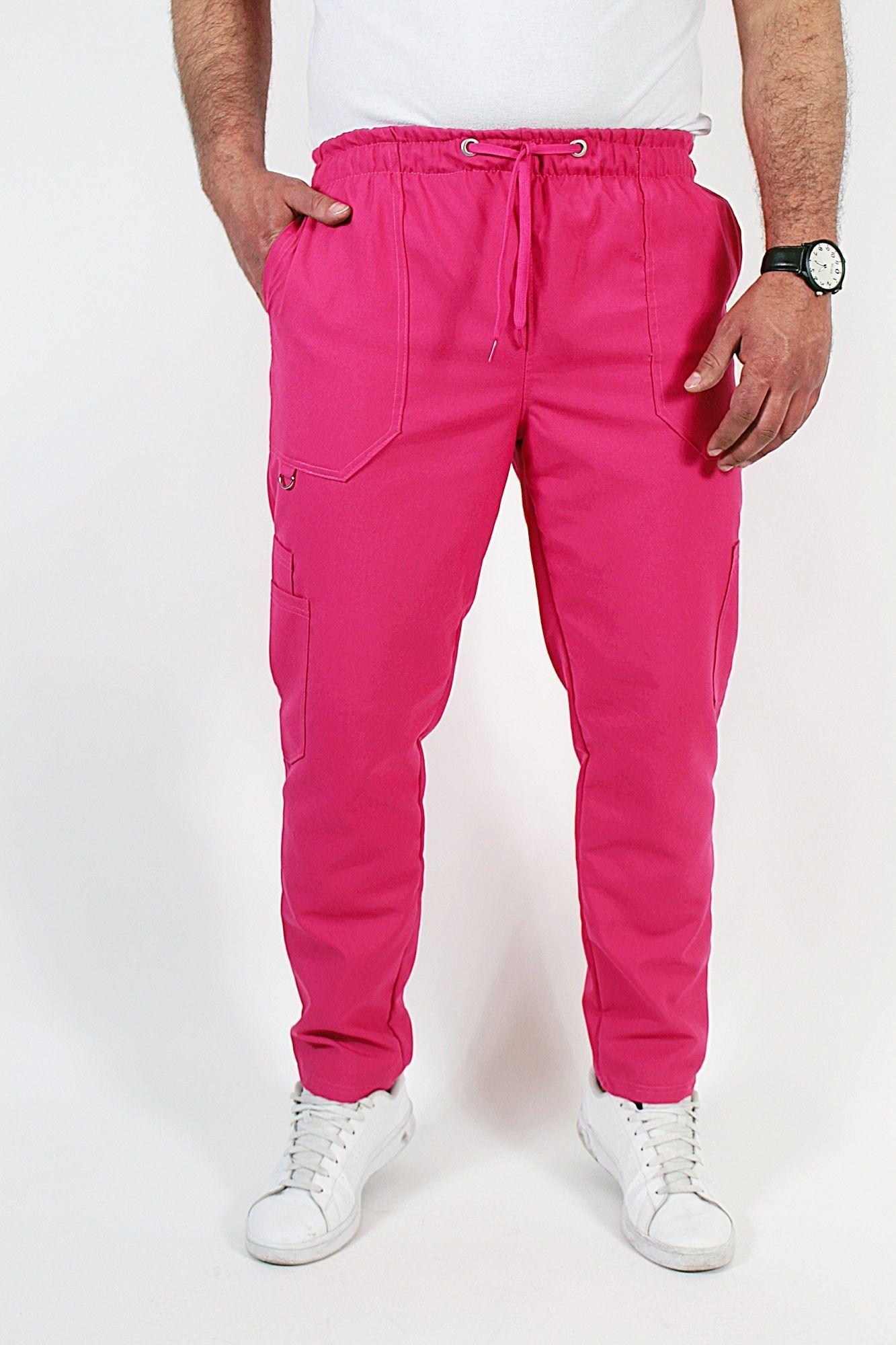 Pantalón Clínico Recto Antibacterial y Antifluidos Rosado-3
