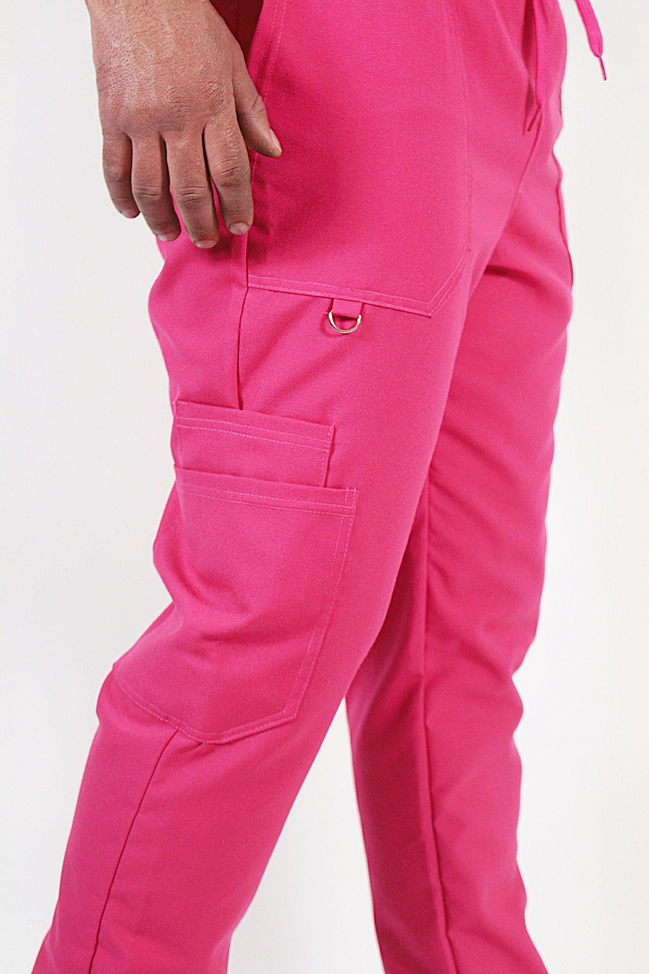 Pantalón Clínico Recto Antibacterial y Antifluidos Rosado-5