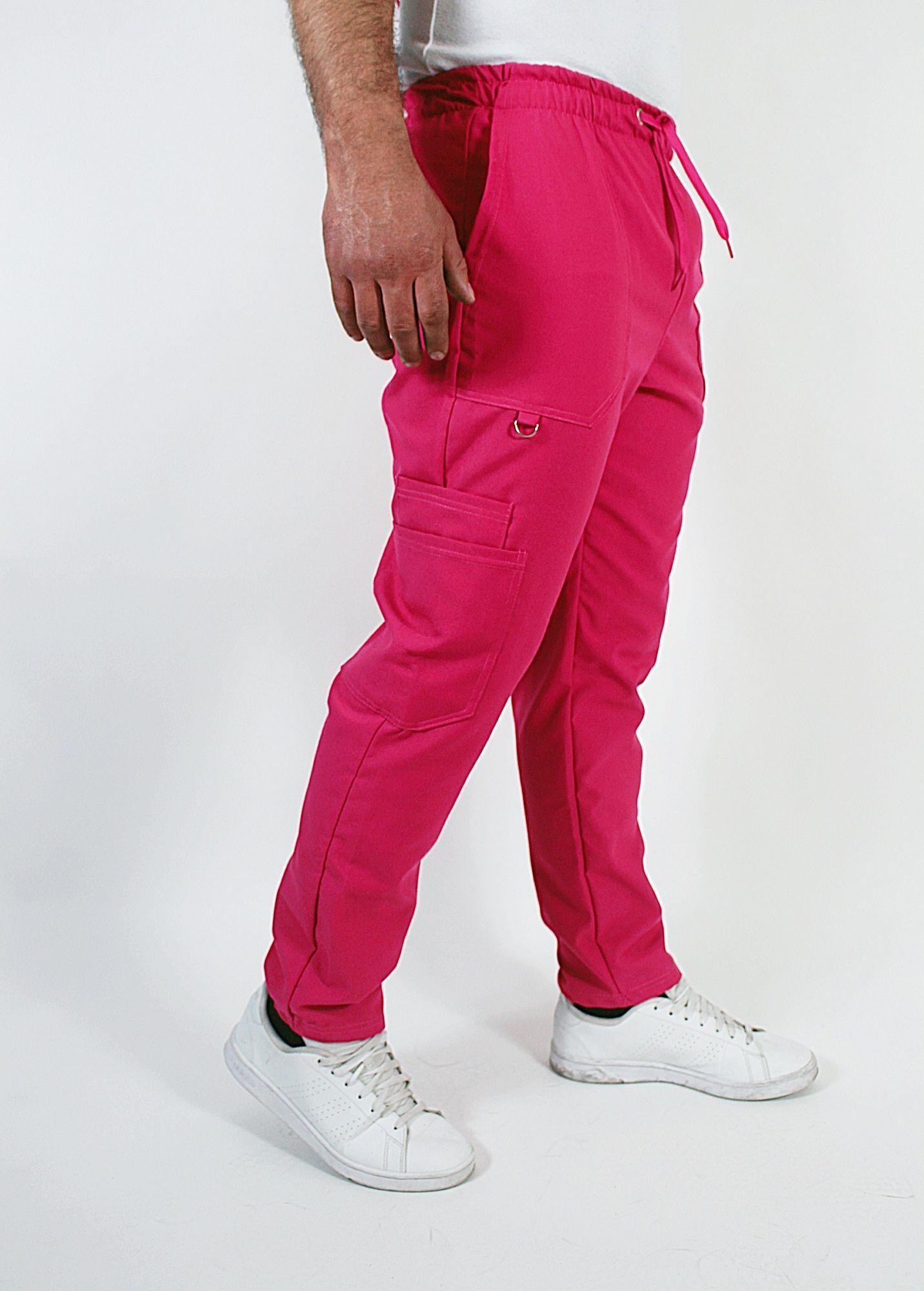 Pantalón Clínico Recto Antibacterial y Antifluidos Rosado-4