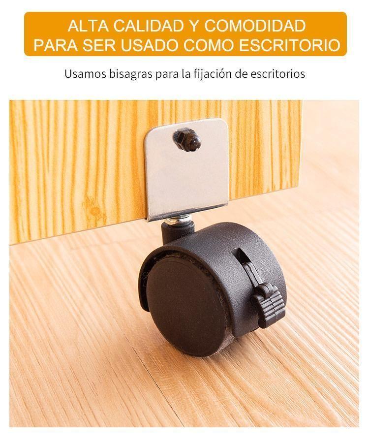 Comedor plegable multiuso + 4 taburetes Tono Bambú Nativo-5