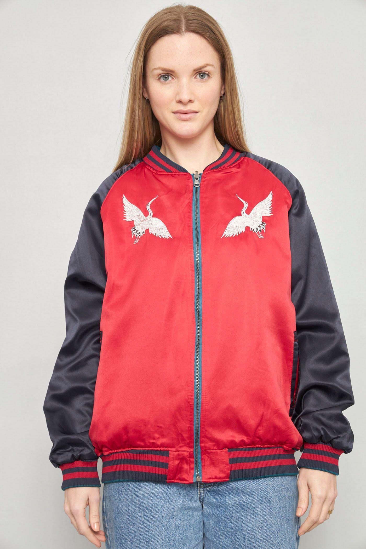 Bomber casual reciclado multicolor fashion talla L  -0