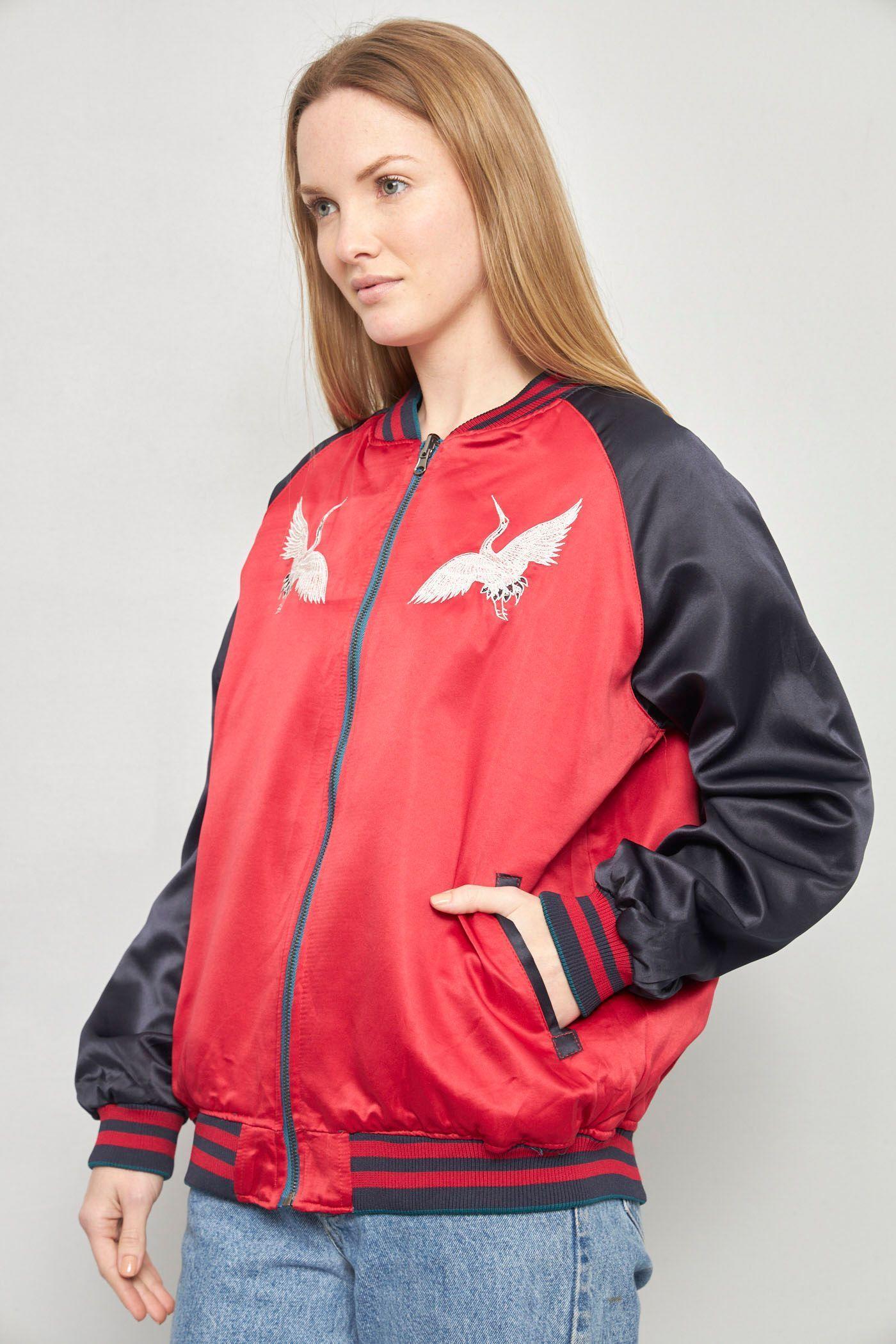 Bomber casual reciclado multicolor fashion talla L  -2