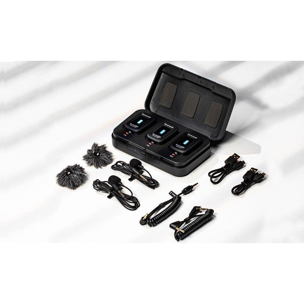 Microfono lavalier inalámbrico ULTRA PORTABLE UHF SARAMONIC BLINK500 PRO B2-2