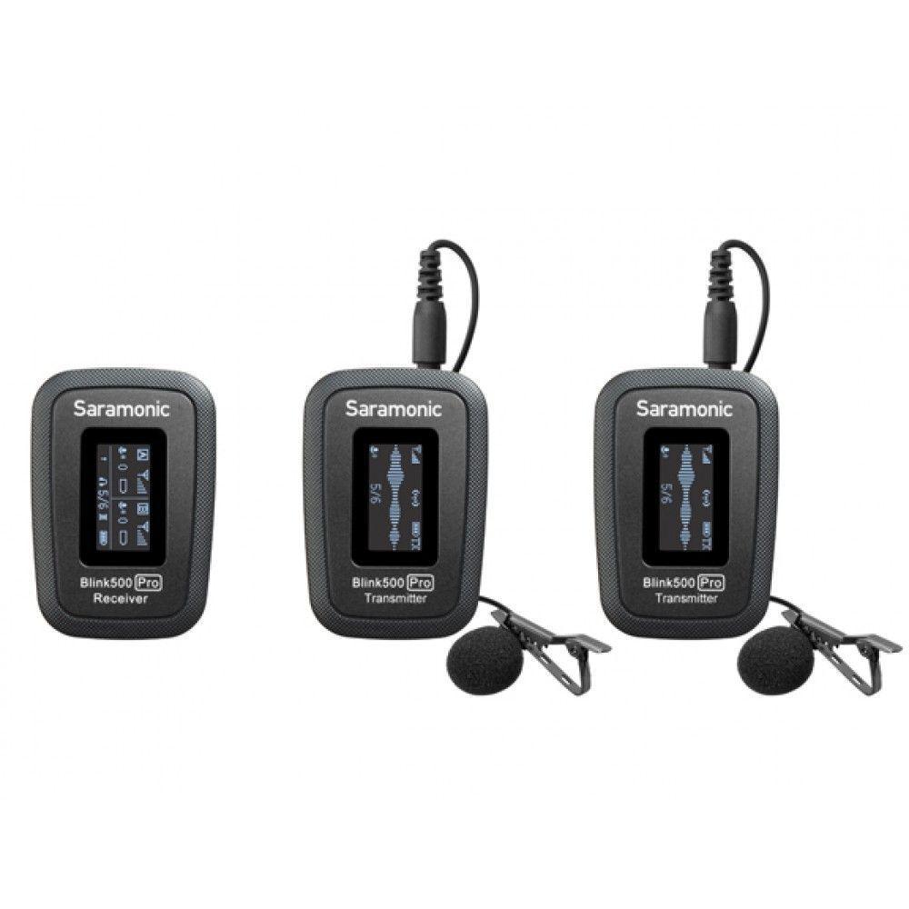 Microfono lavalier inalámbrico ULTRA PORTABLE UHF SARAMONIC BLINK500 PRO B2-0