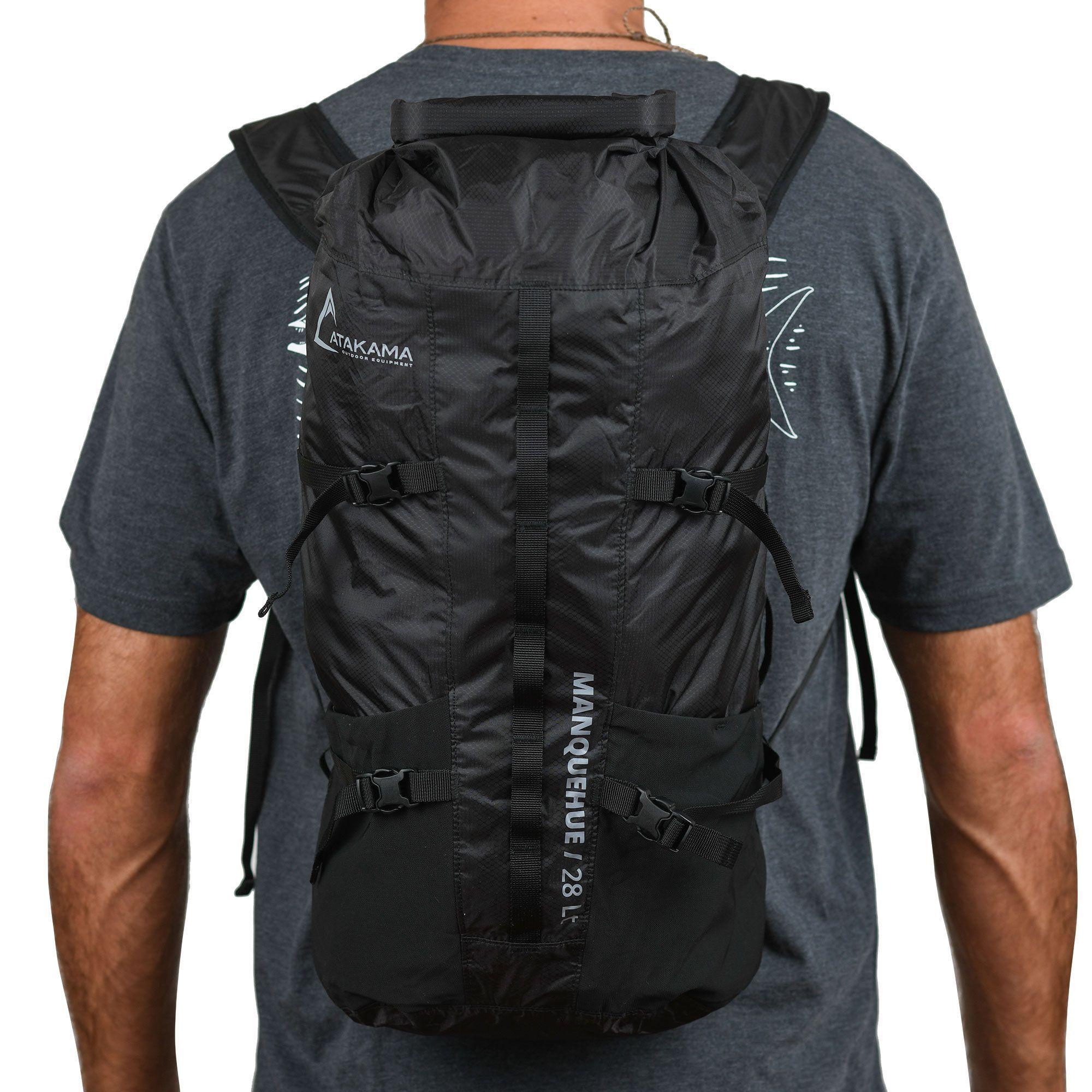 Mochila Plegable Seca Manquehue Negra 28 LT Atakama Outdoor-1