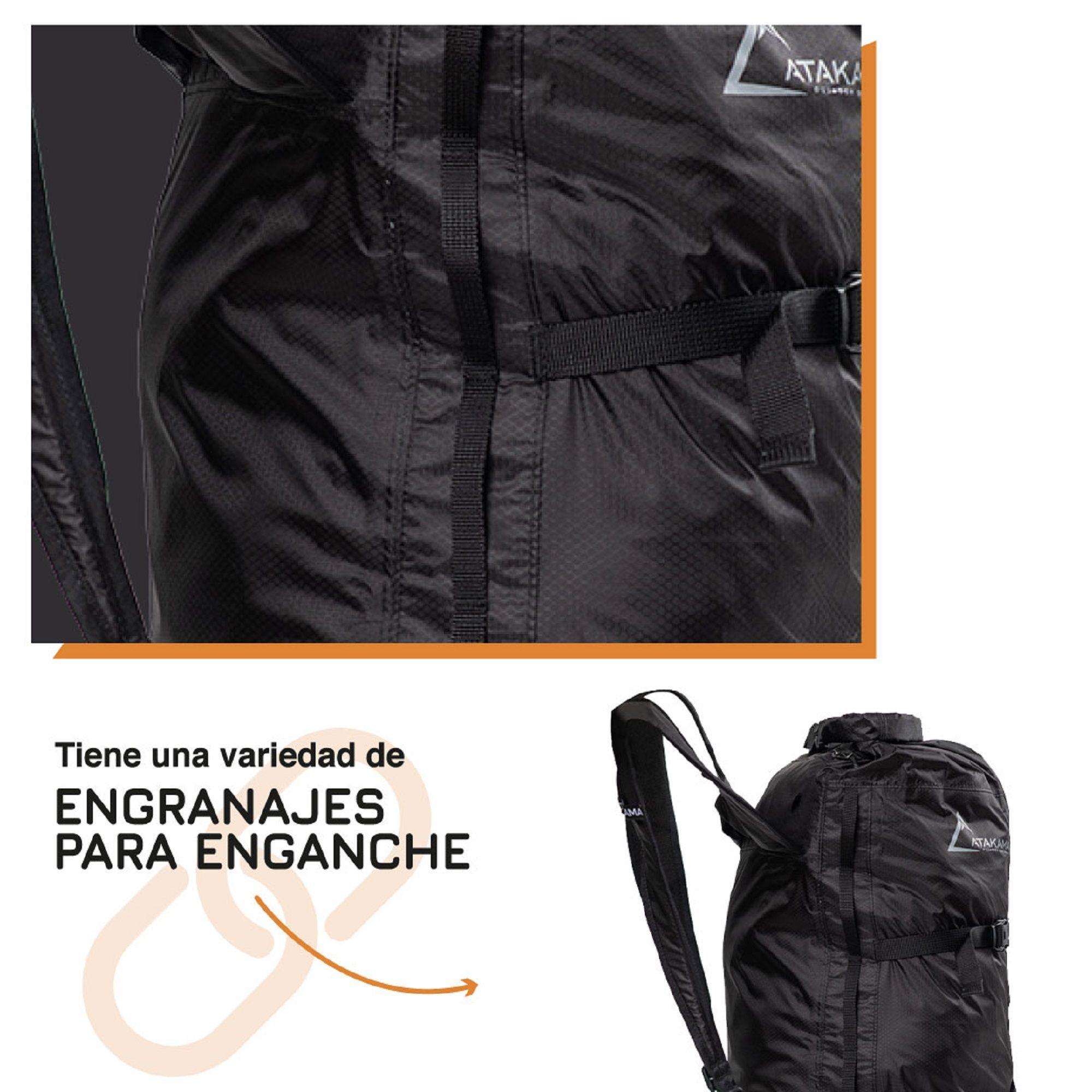 Mochila Plegable Seca Manquehue Negra 28 LT Atakama Outdoor-7