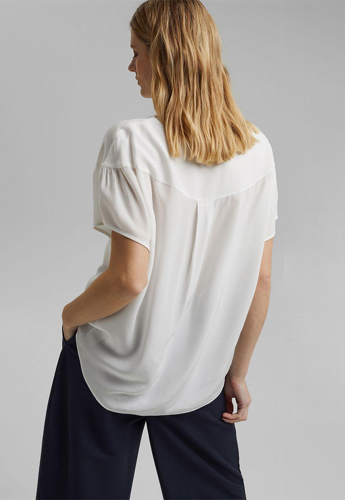 Blusa De Manga Corta Esprit-1