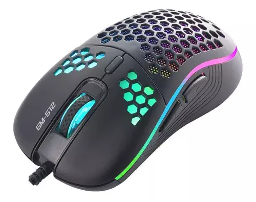 Mouse Gamer Alambrico Luz Rgb Programable Xtrike Me Gm-512-0