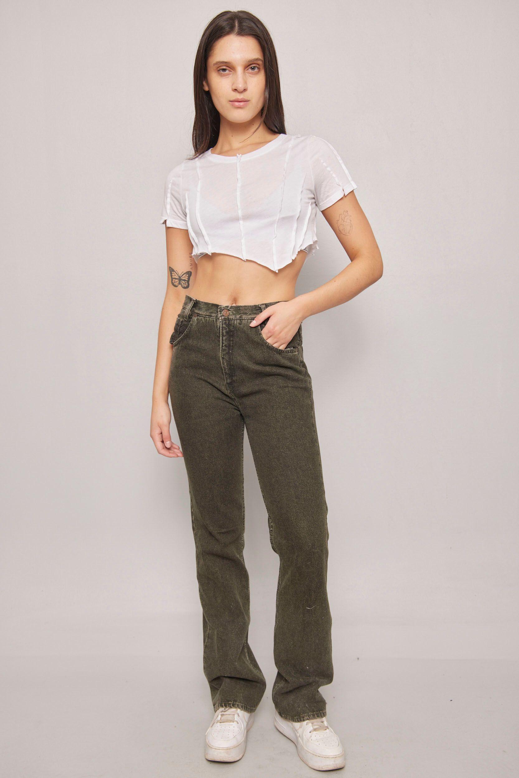 Jeans casual  verde musgo levis talla 36-4