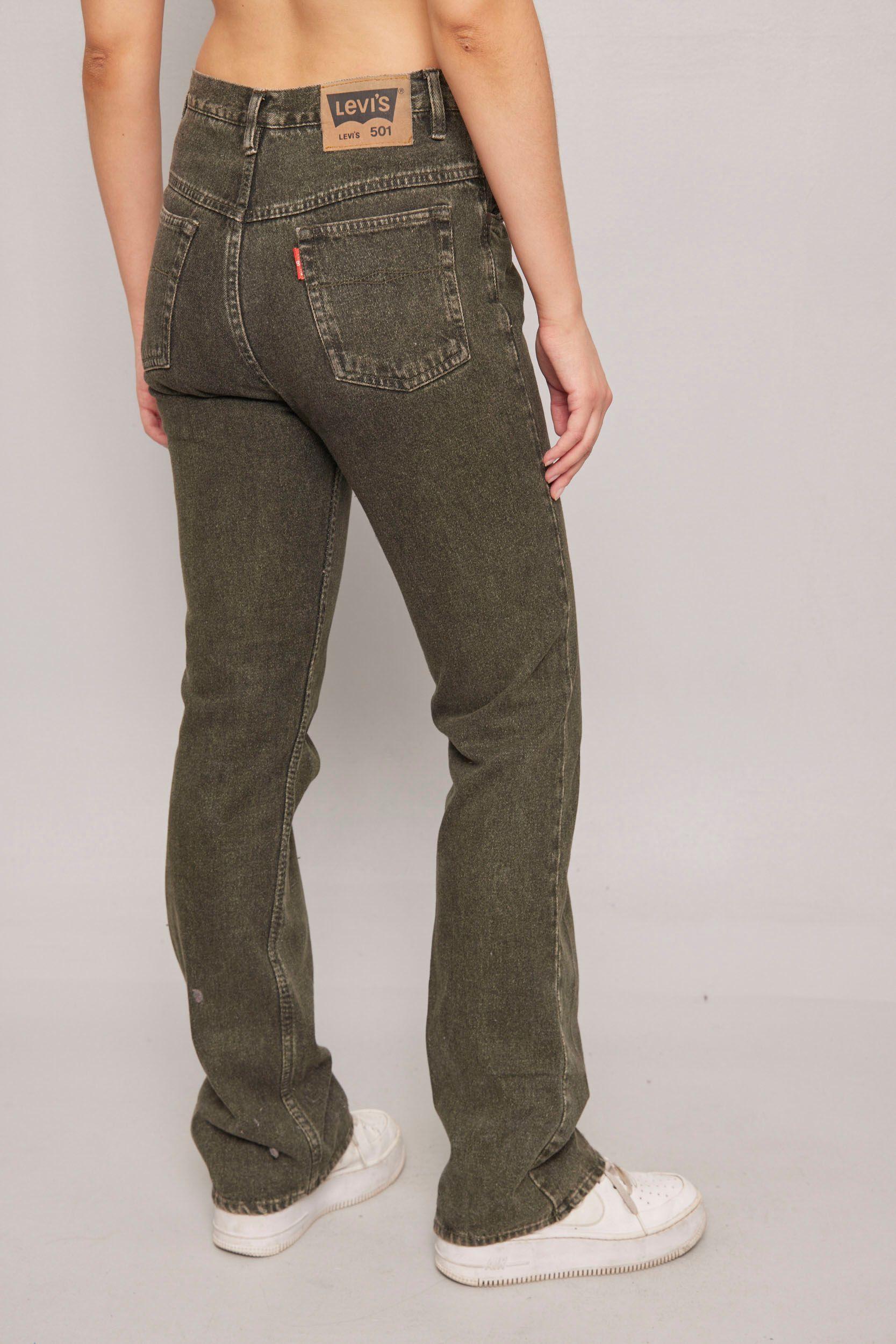 Jeans casual  verde musgo levis talla 36-2
