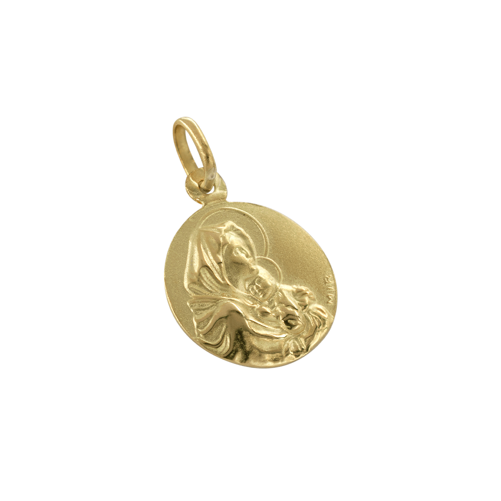 Medalla Virgen con niño - 16 mm-2