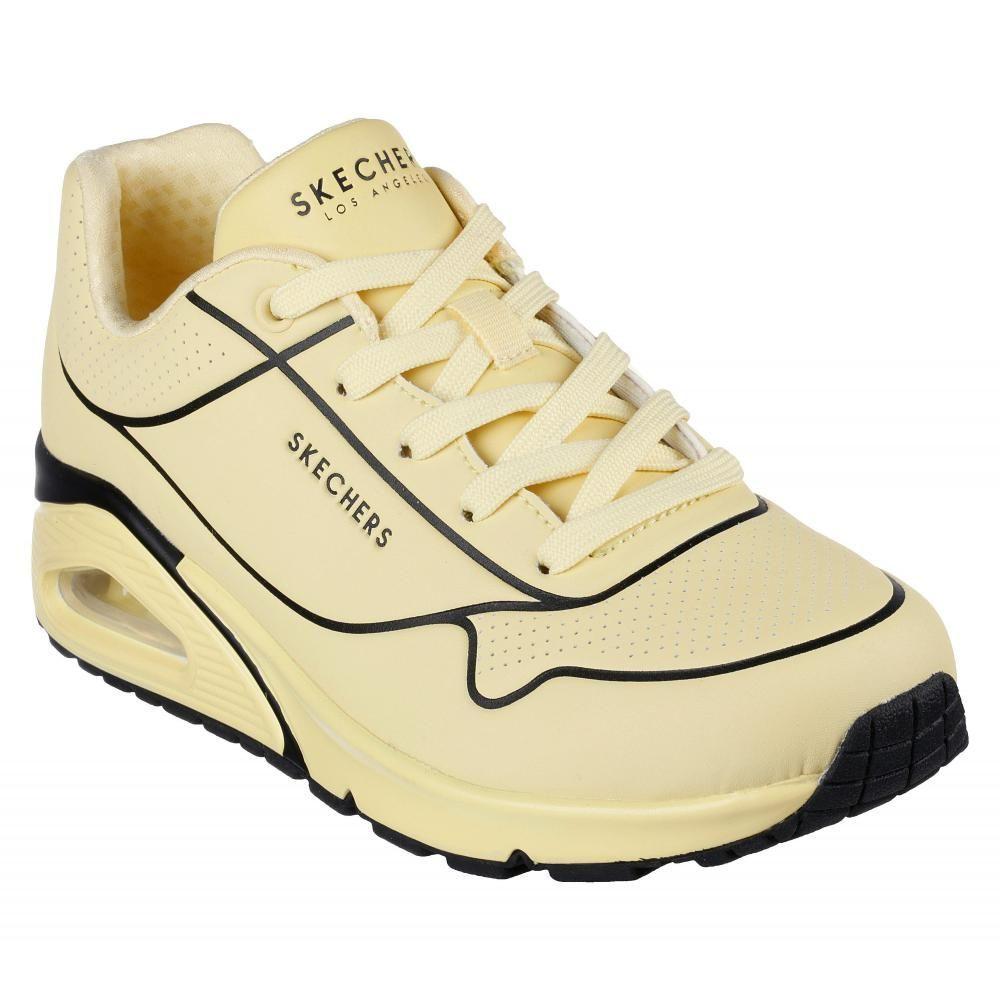 Zapatilla Mujer Uno Amarillo Skechers-0
