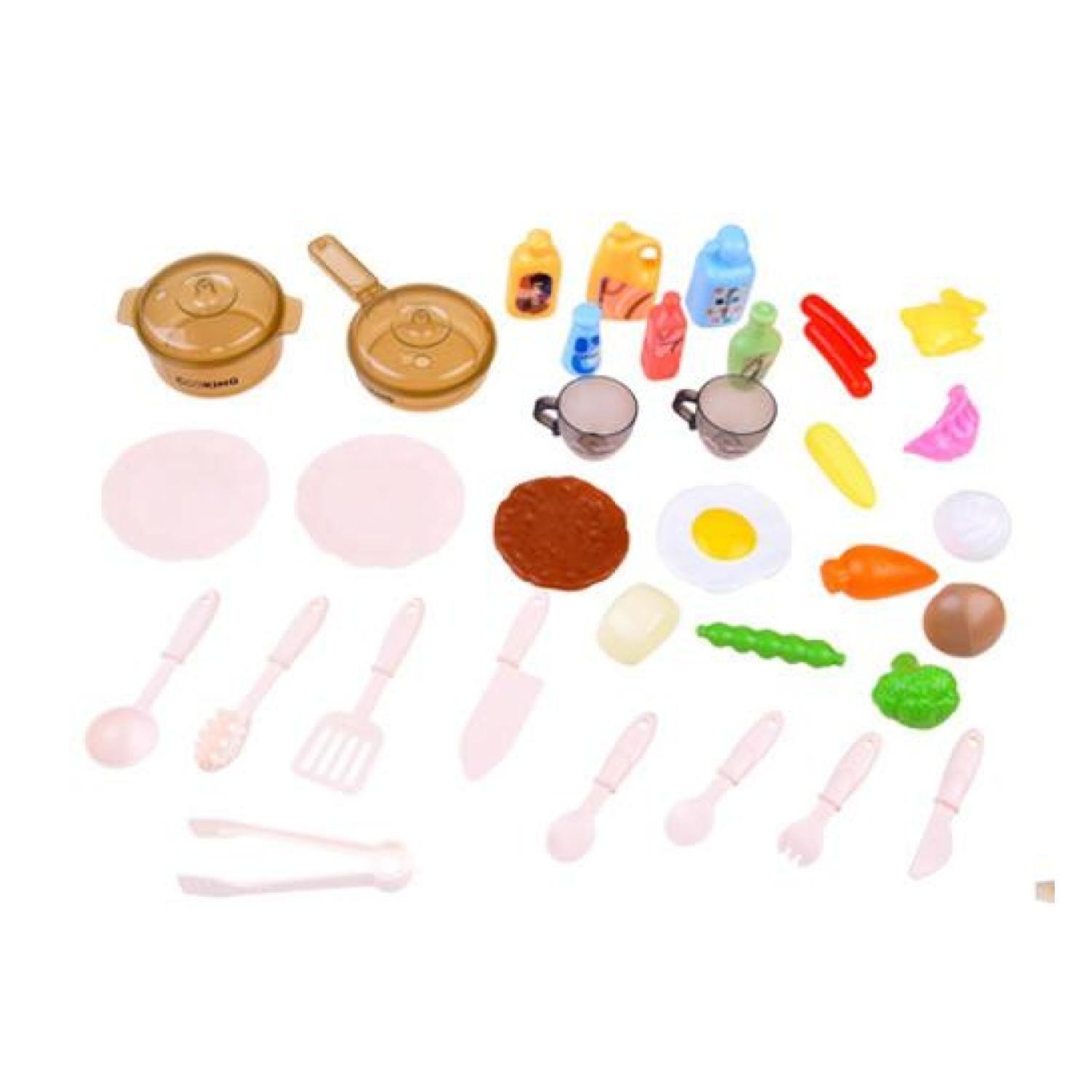 Juguete Cocina 65cm Con Luces Sonidos Y Accesorios Rojo-2