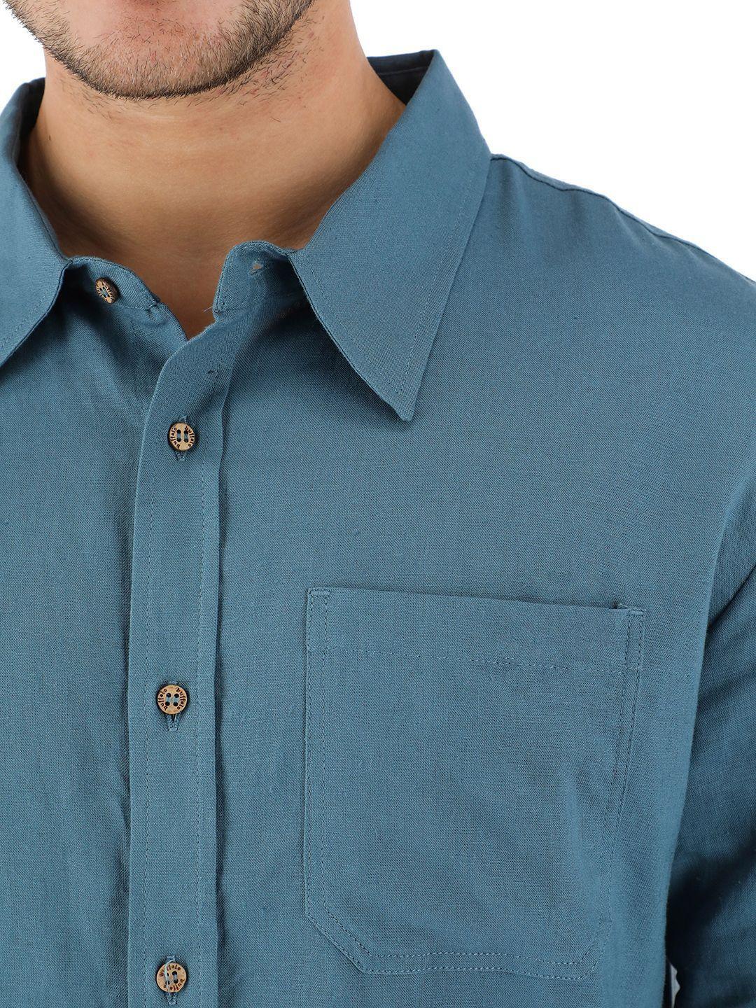 Camisa Anemona Petroleo Hombre-3