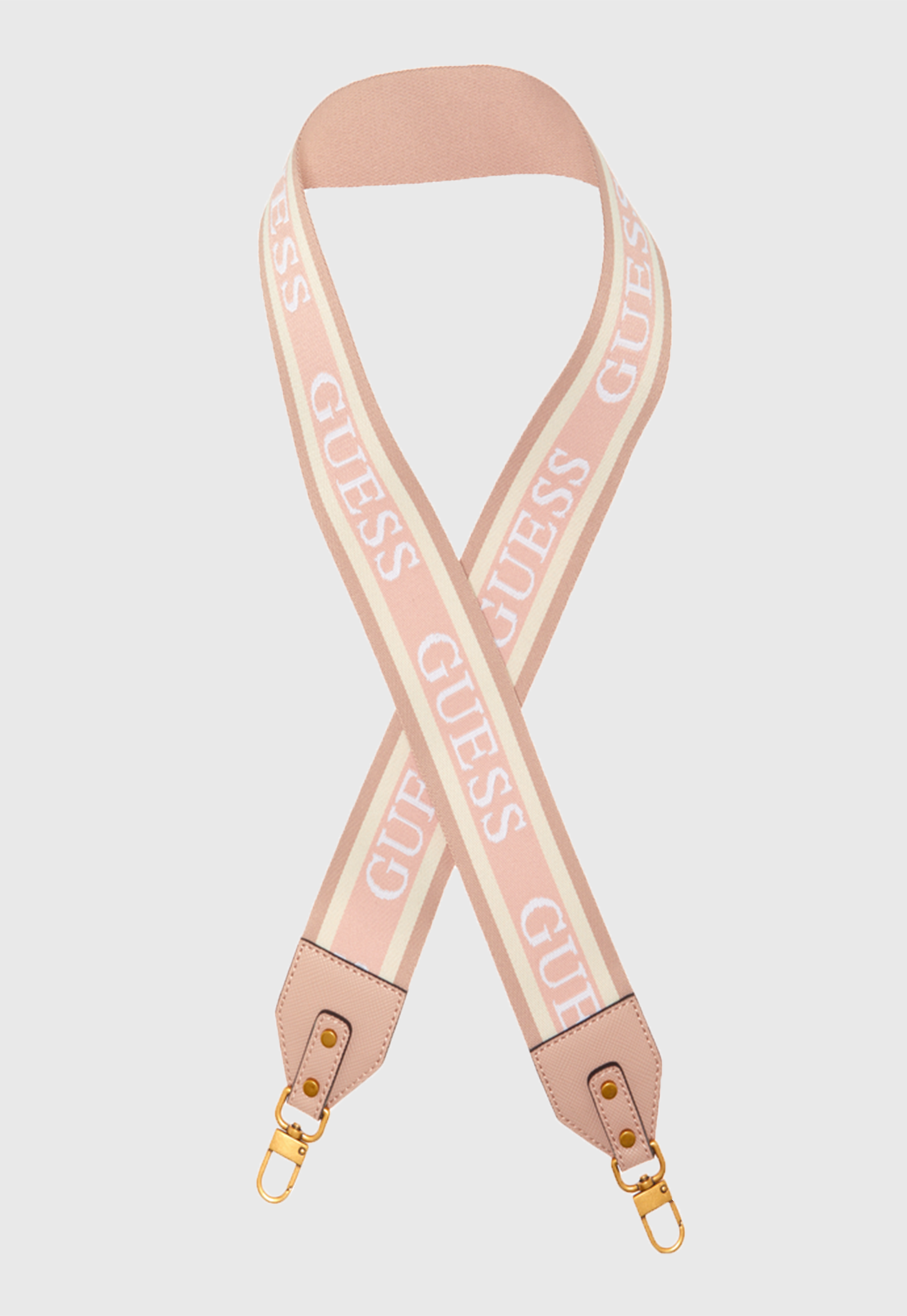 Correa Mini Cartera Webbing Strap Ros Rosado Guess-0