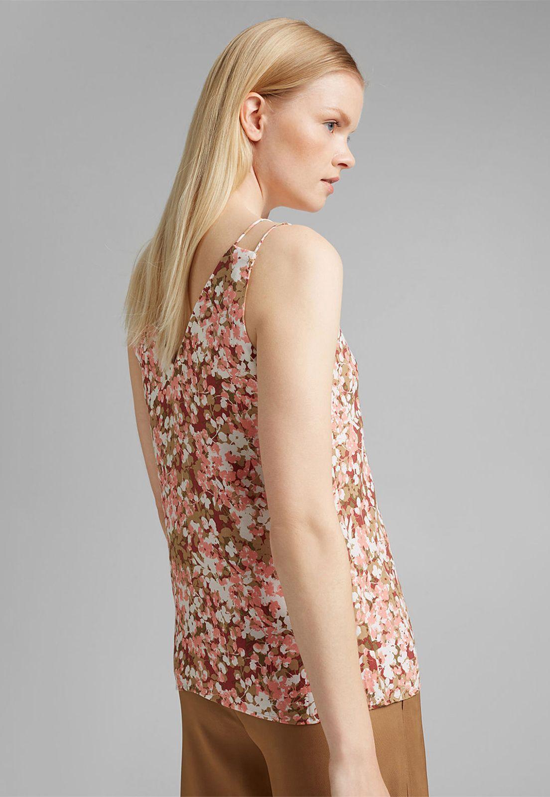 Blusa De Tirantes Con Estampado Esprit-1