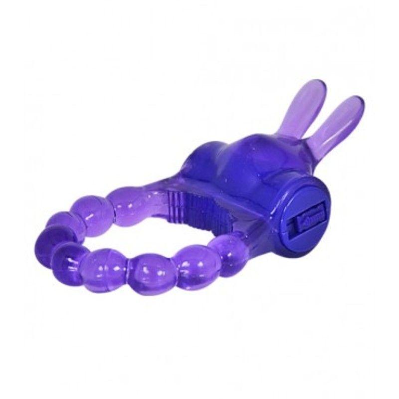 Anillo Vibrador Conejo Violeta-3