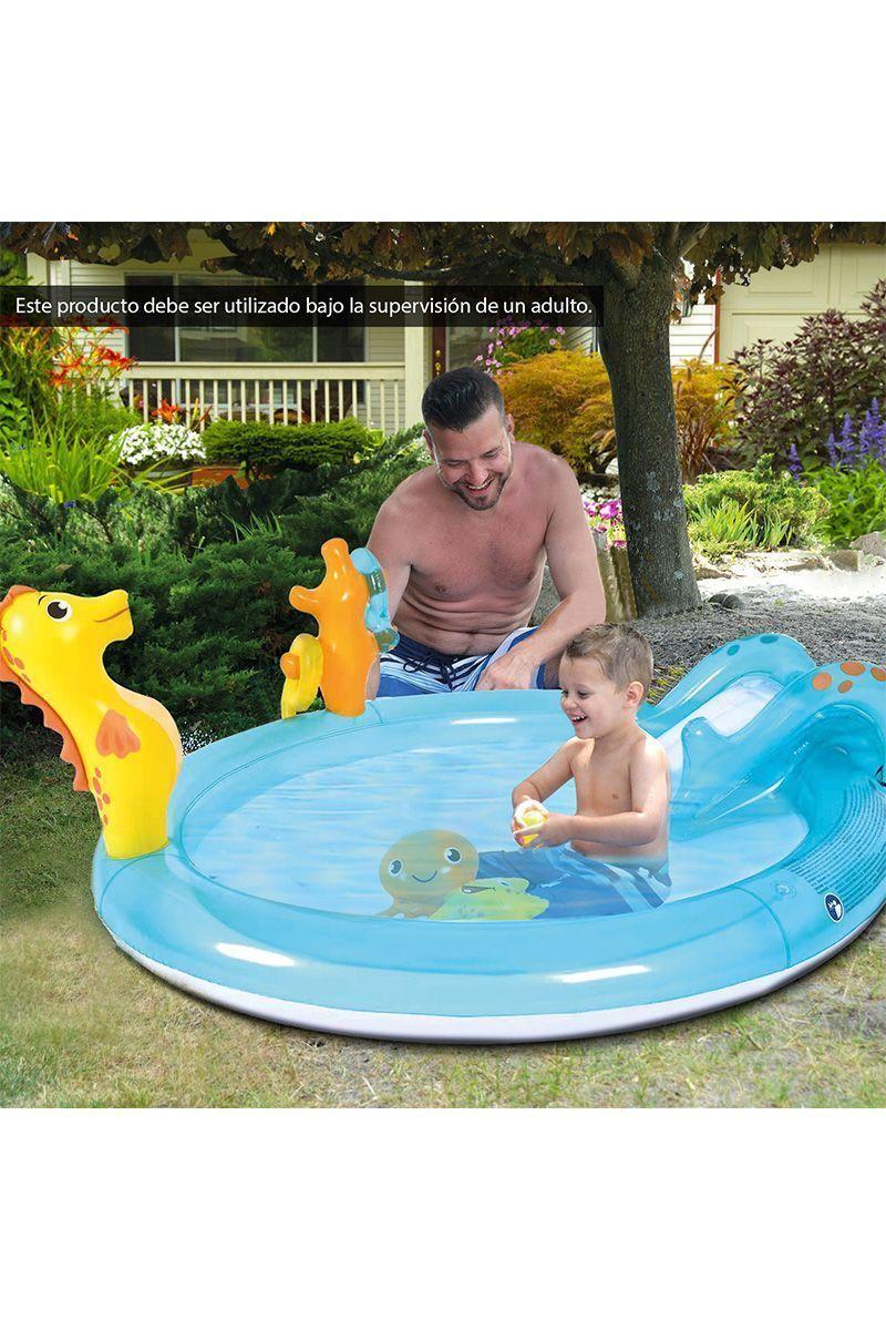 Piscina de Juegos 152 L 40x152x200 cm Celeste-1