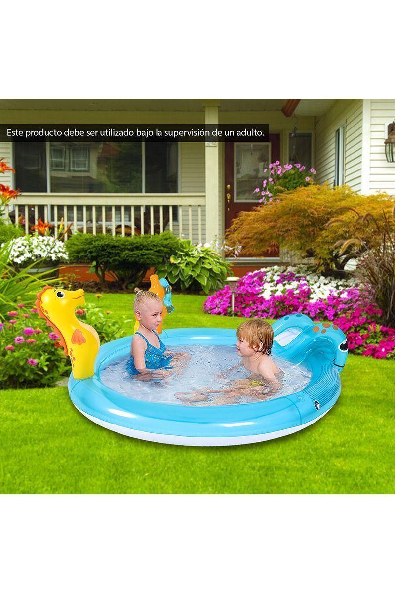 Piscina de Juegos 152 L 40x152x200 cm Celeste-5