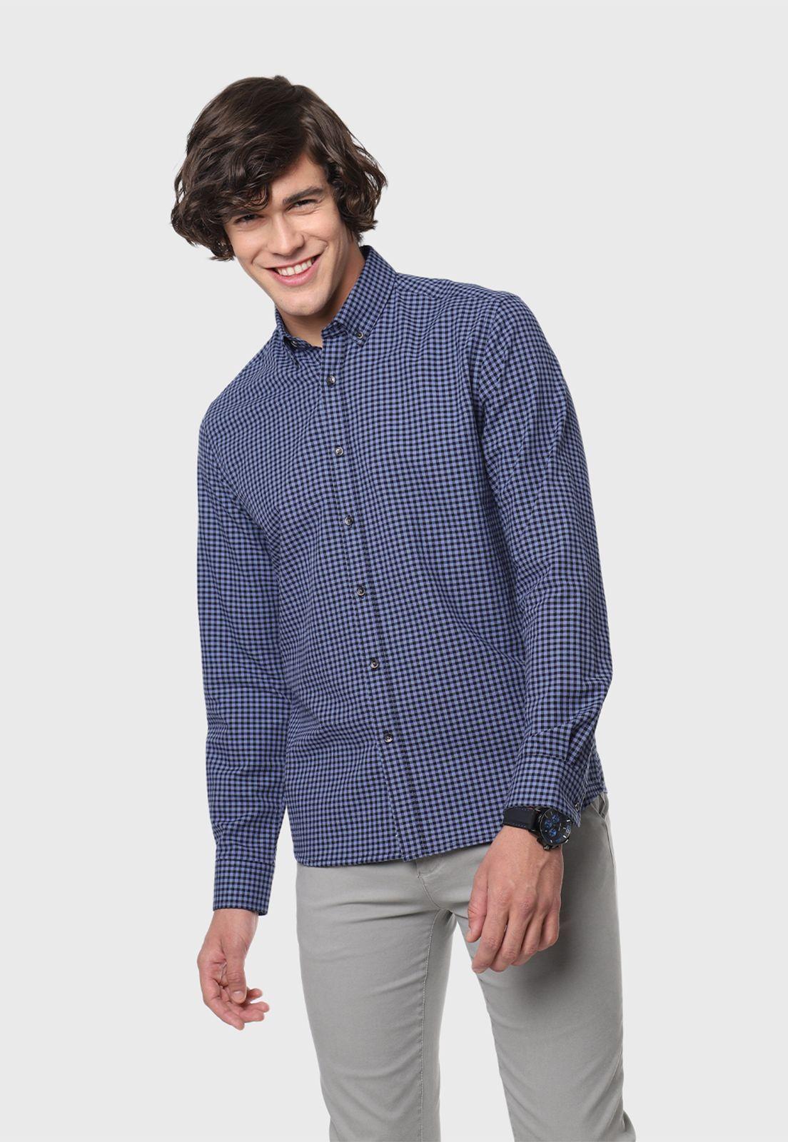 Camisa Oxford A Cuadros Arrow-0