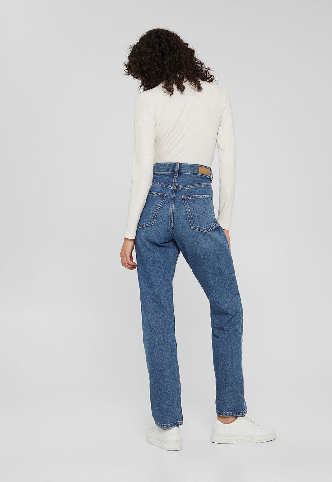 Jeans Mujer Straight High Rise Esprit-1